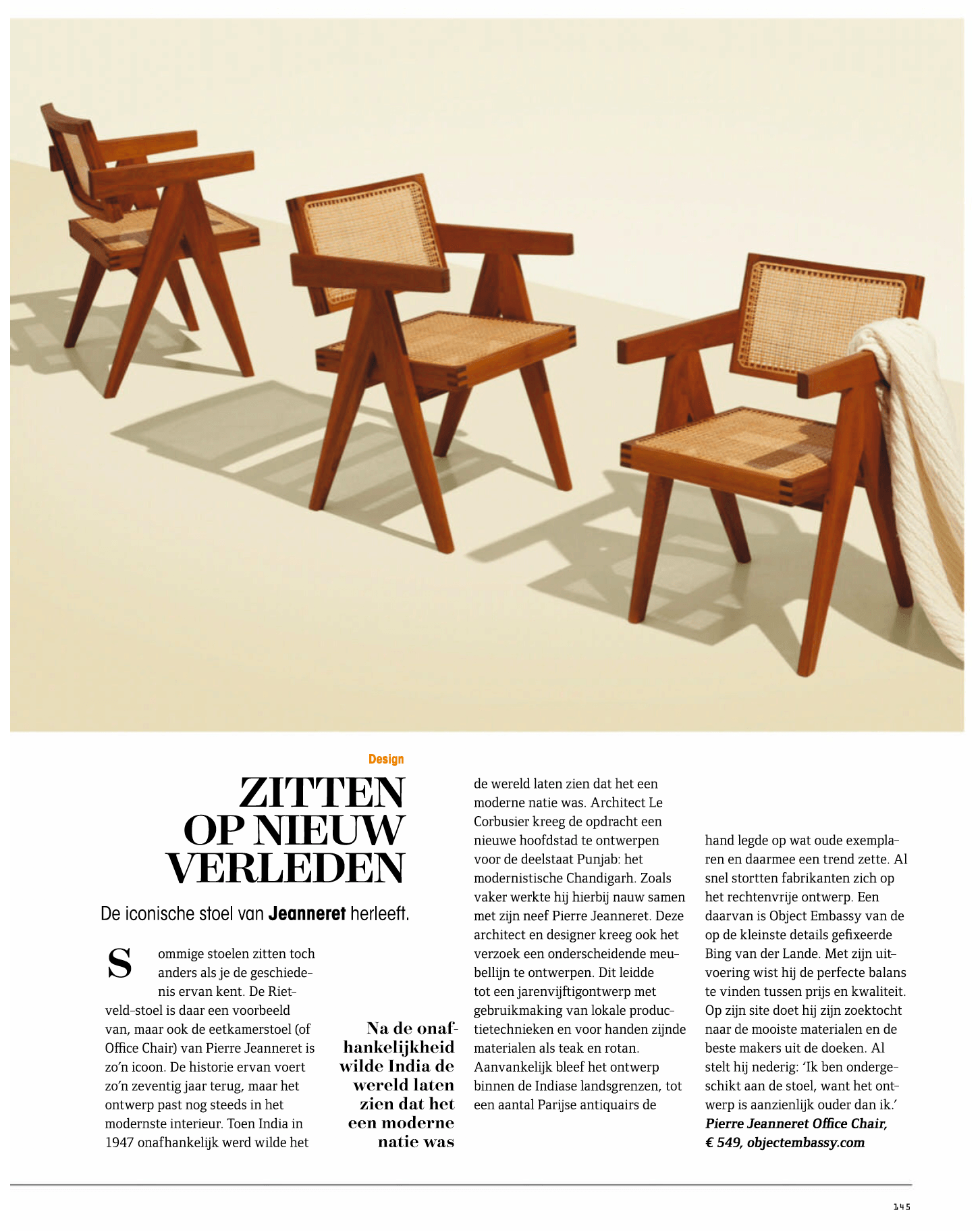 Quote magazine - Object Embassy - Pierre Jeanneret