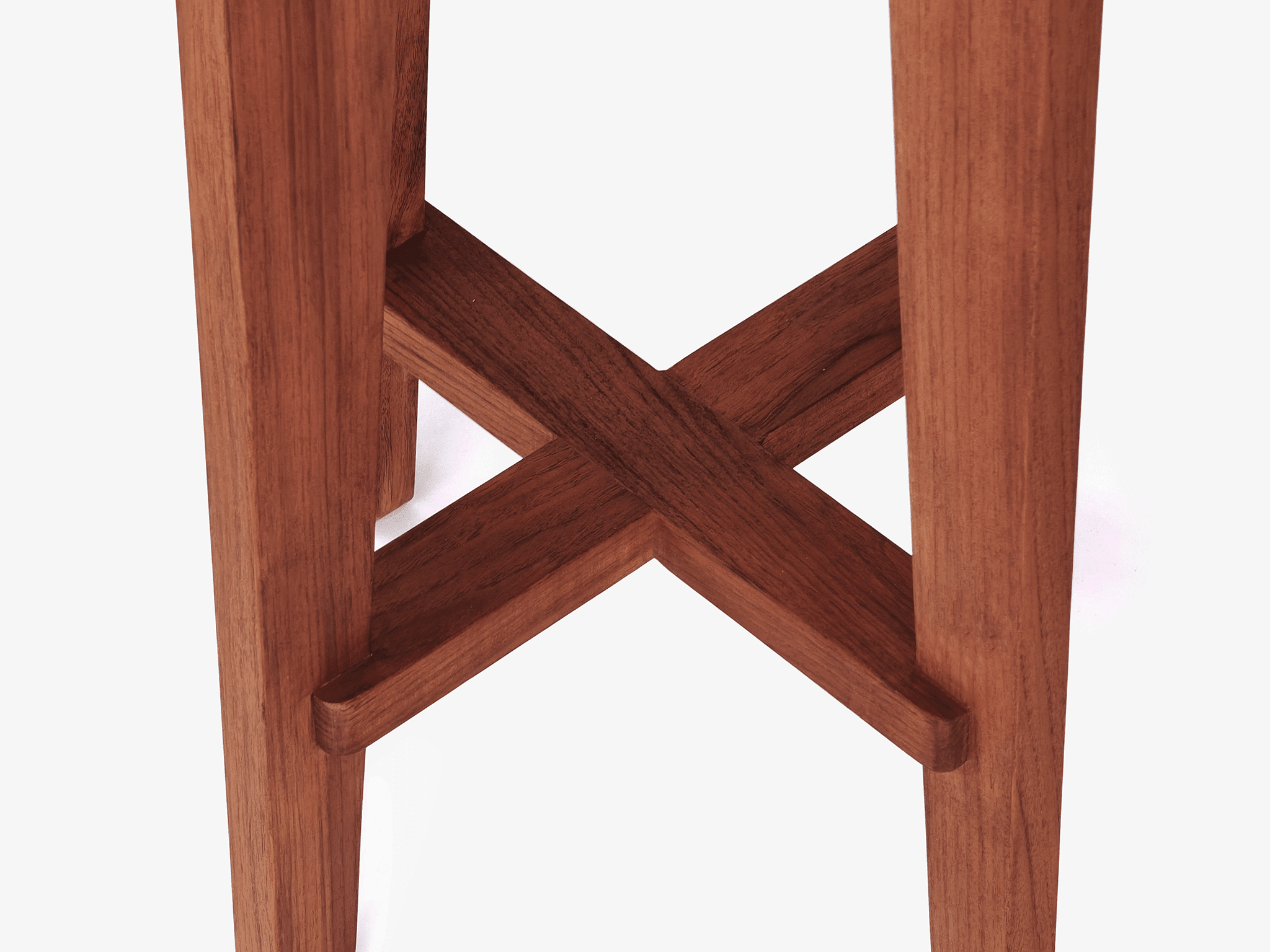 High Round Bar Stool - Object Embassy - pierre jeanneret design - hand made - teak wood