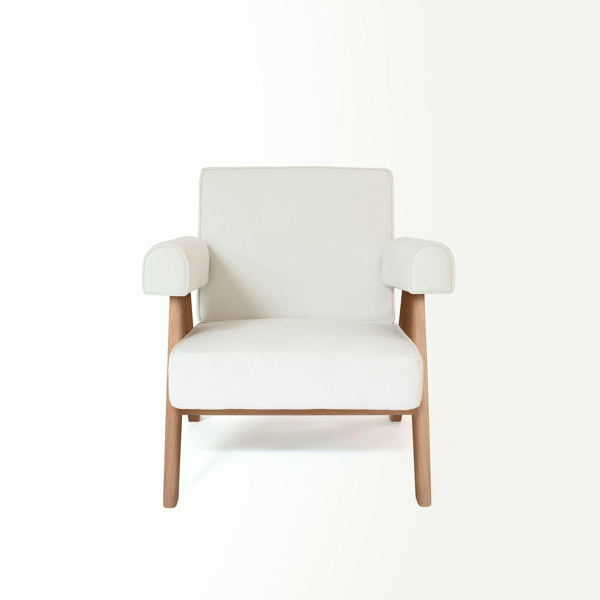 Pierre Jeanneret design Upholstered Easy Armchair - Object Embassy - Pierre Jeanneret