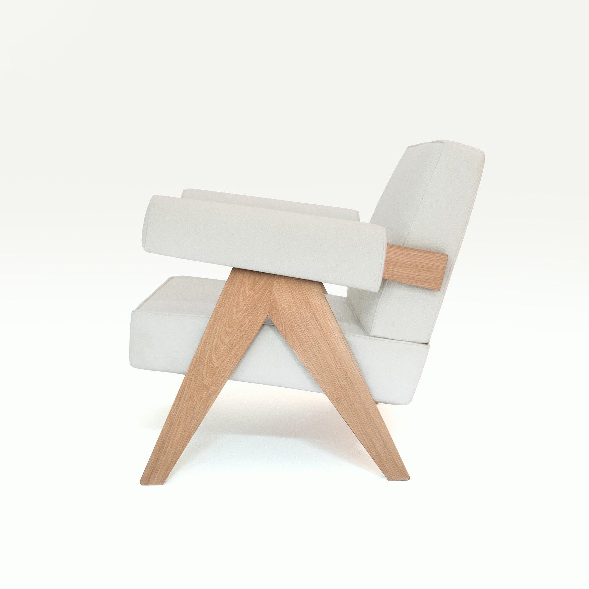 Pierre Jeanneret design Upholstered Easy Armchair - Object Embassy - Pierre Jeanneret