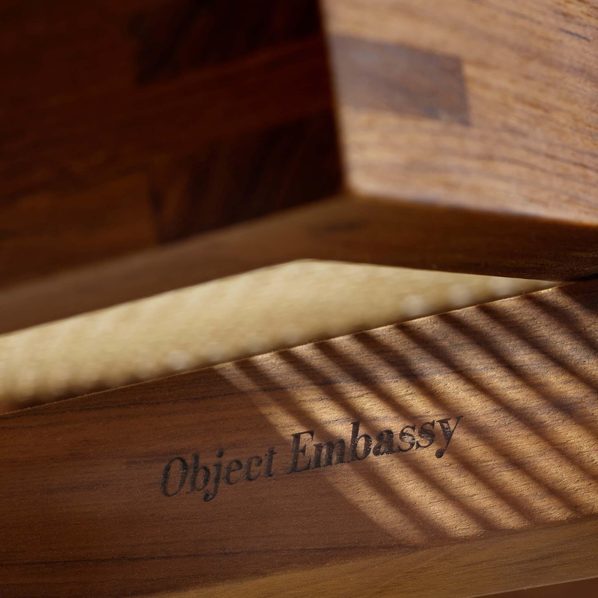 Lounge Chair - Object Embassy - Pierre Jeanneret Design - hand made - natural teak wood & rattan - Chandigarh - Living Room