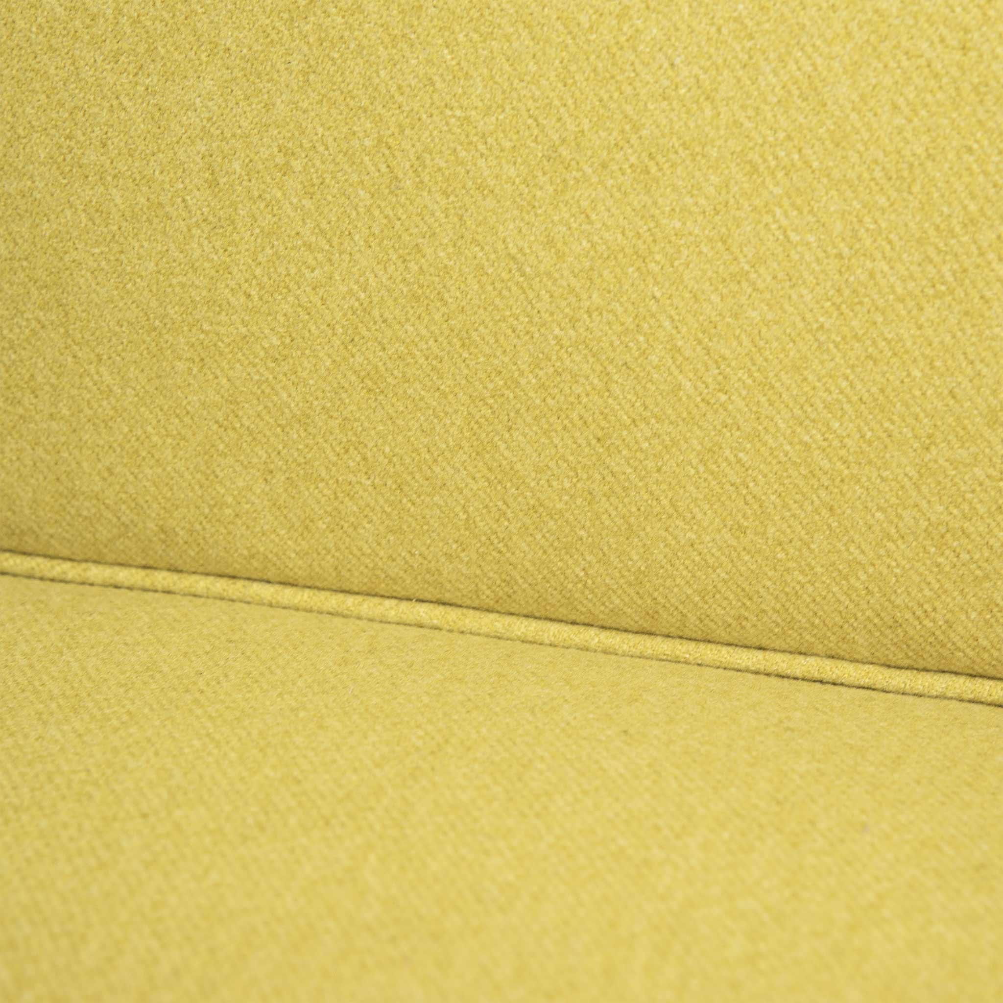 Upholstered Easy Armchair Amber Yellow - Object Embassy - Pierre Jeanneret Design - handmade furniture - Lounge Chair