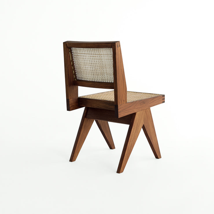 Pierre Jeanneret design Armless eetkamerstoel