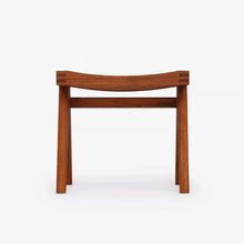 Cane Stool Low - Object Embassy - pierre jeanneret design - hand made - teak wood