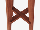 High Round Bar Stool - Object Embassy - pierre jeanneret design - hand made - teak wood