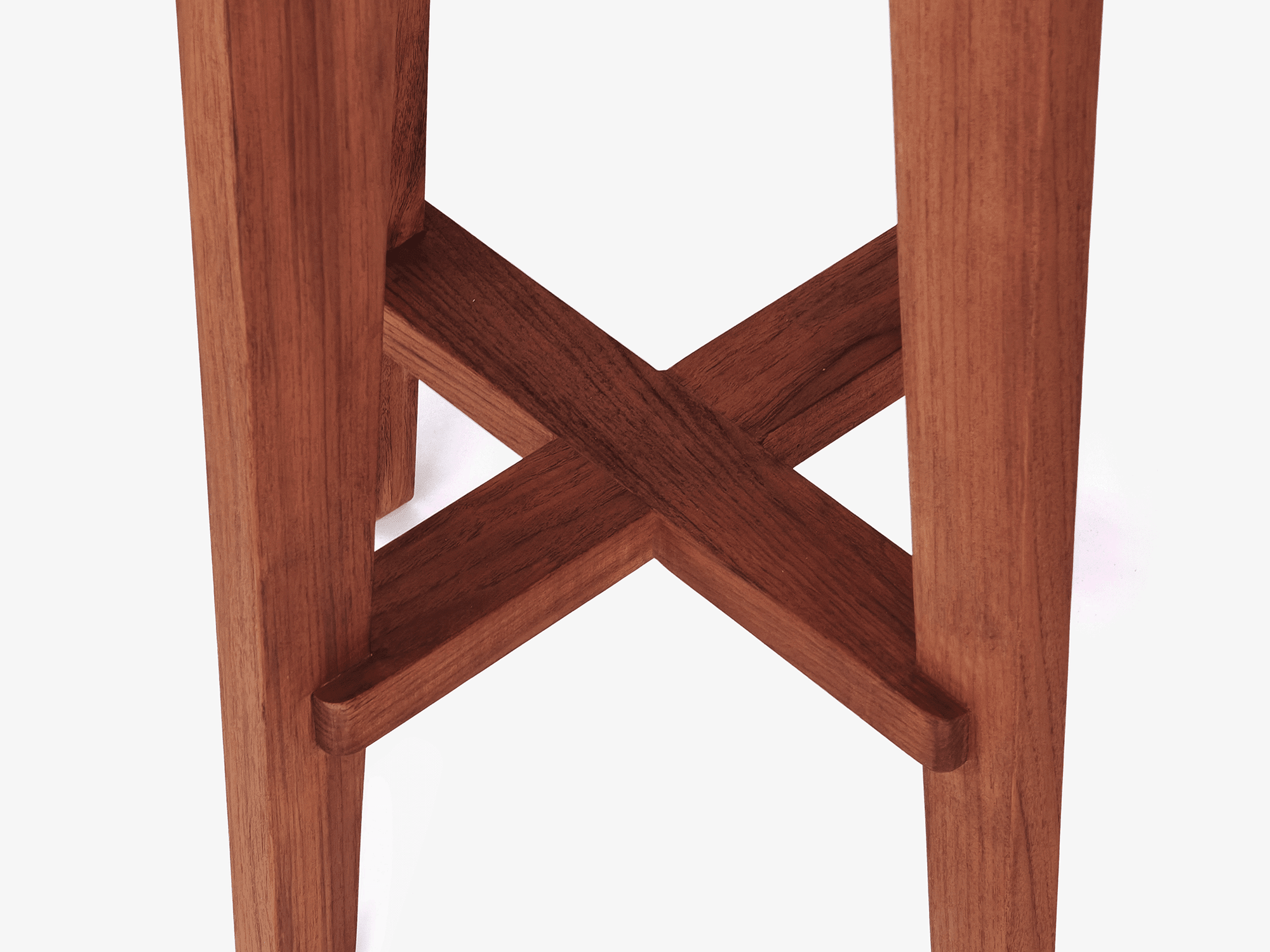 High Round Bar Stool - Object Embassy - pierre jeanneret design - hand made - teak wood