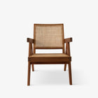 Lounge Chair - Object Embassy - Pierre Jeanneret Design - hand made - natural teak wood & rattan - Chandigarh - Living Room