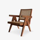 Lounge Chair - Object Embassy - Pierre Jeanneret Design - hand made - natural teak wood & rattan - Chandigarh - Living Room
