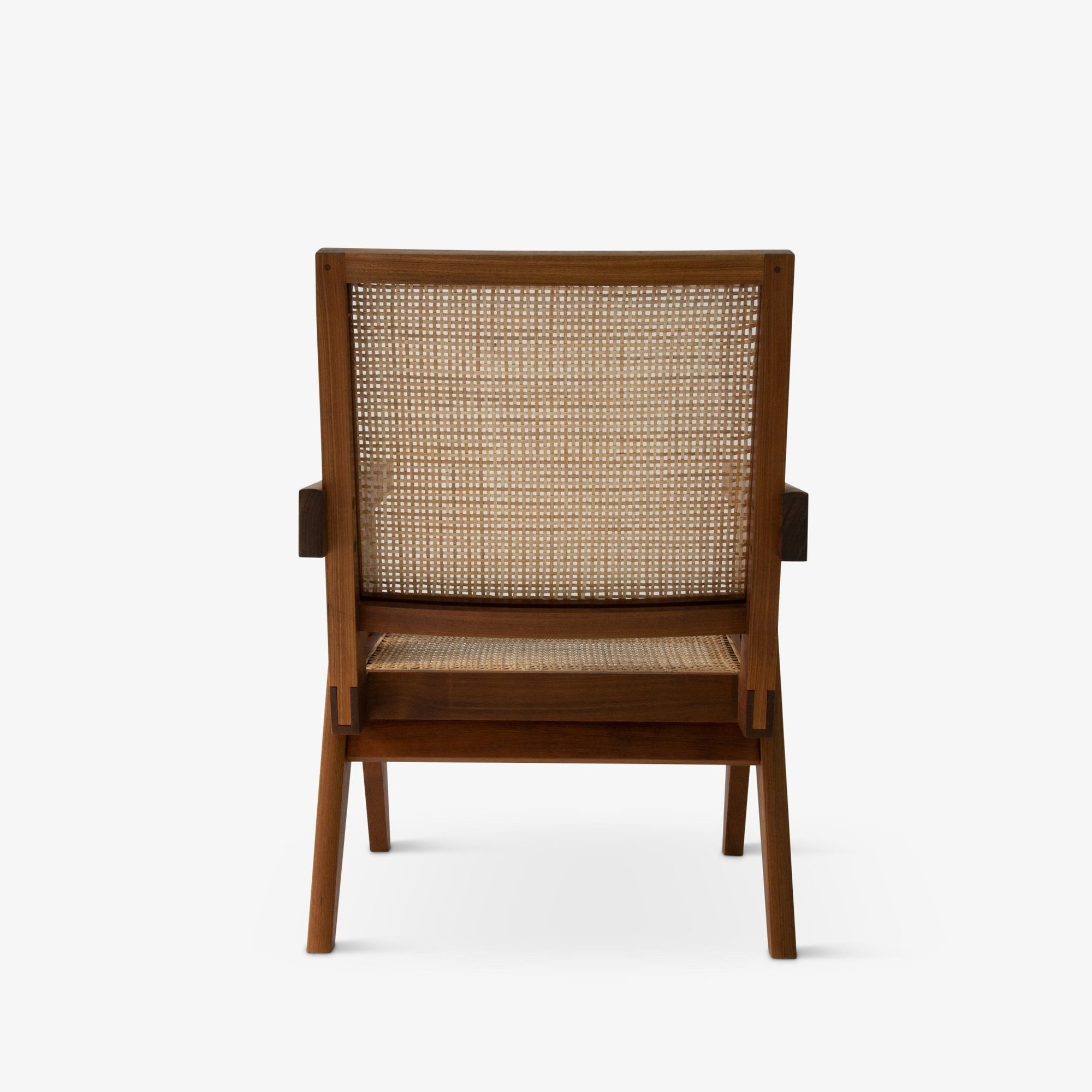 Lounge Chair - Object Embassy - Pierre Jeanneret Design - hand made - natural teak wood & rattan - Chandigarh - Living Room