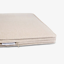 Seat cushion in natural linen - Object Embassy - Chandigarh Furniture - Pierre Jeanneret Design - hand made