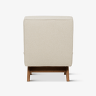 Upholstered Easy Sidechair - Natural Wood & Sand / Beige - Object Embassy - Pierre Jeanneret Design - handmade in EU - Lounge