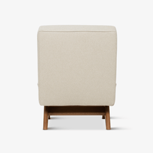 Upholstered Easy Sidechair - Natural Wood & Sand / Beige - Object Embassy - Pierre Jeanneret Design - handmade in EU - Lounge