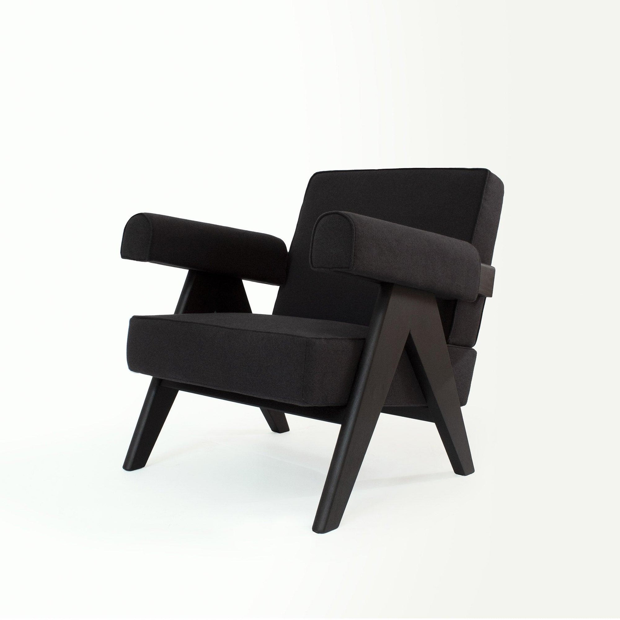 Pierre Jeanneret design Upholstered Easy Armchair - Object Embassy - Pierre Jeanneret