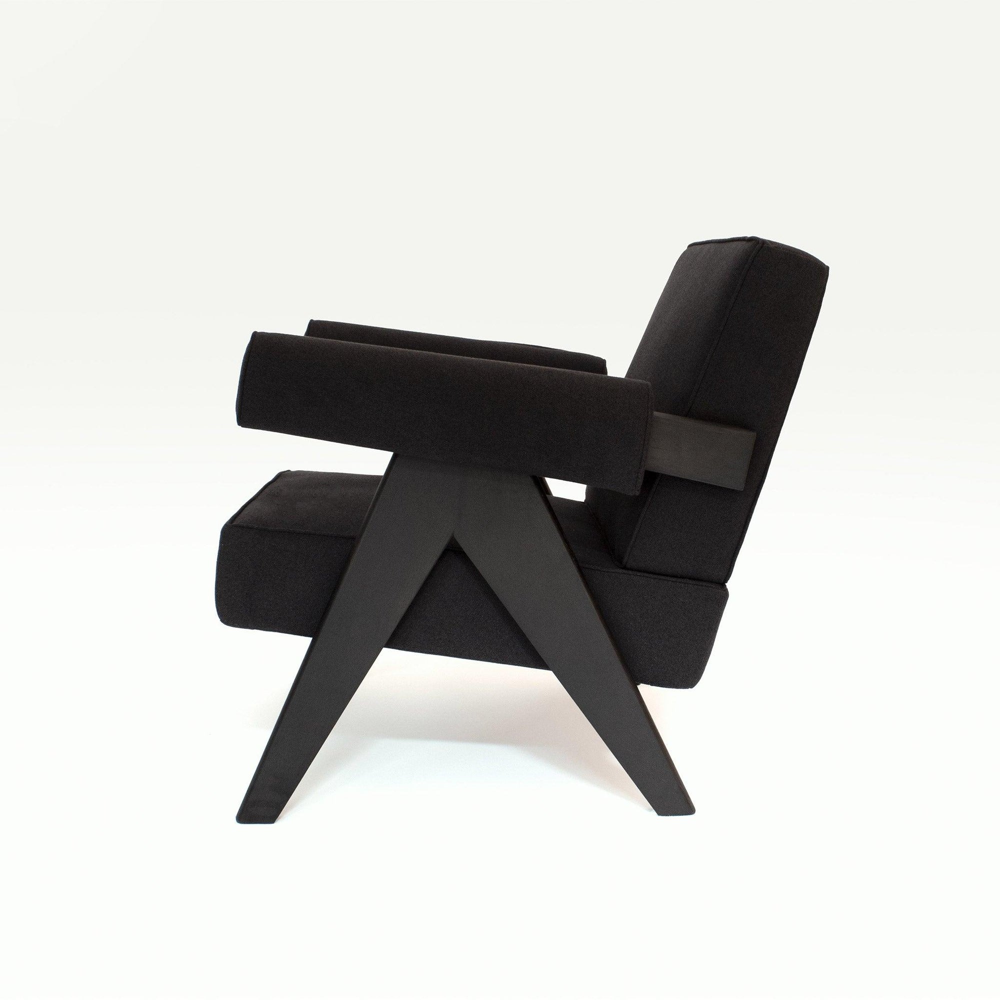 Pierre Jeanneret design Upholstered Easy Armchair - Object Embassy - Pierre Jeanneret
