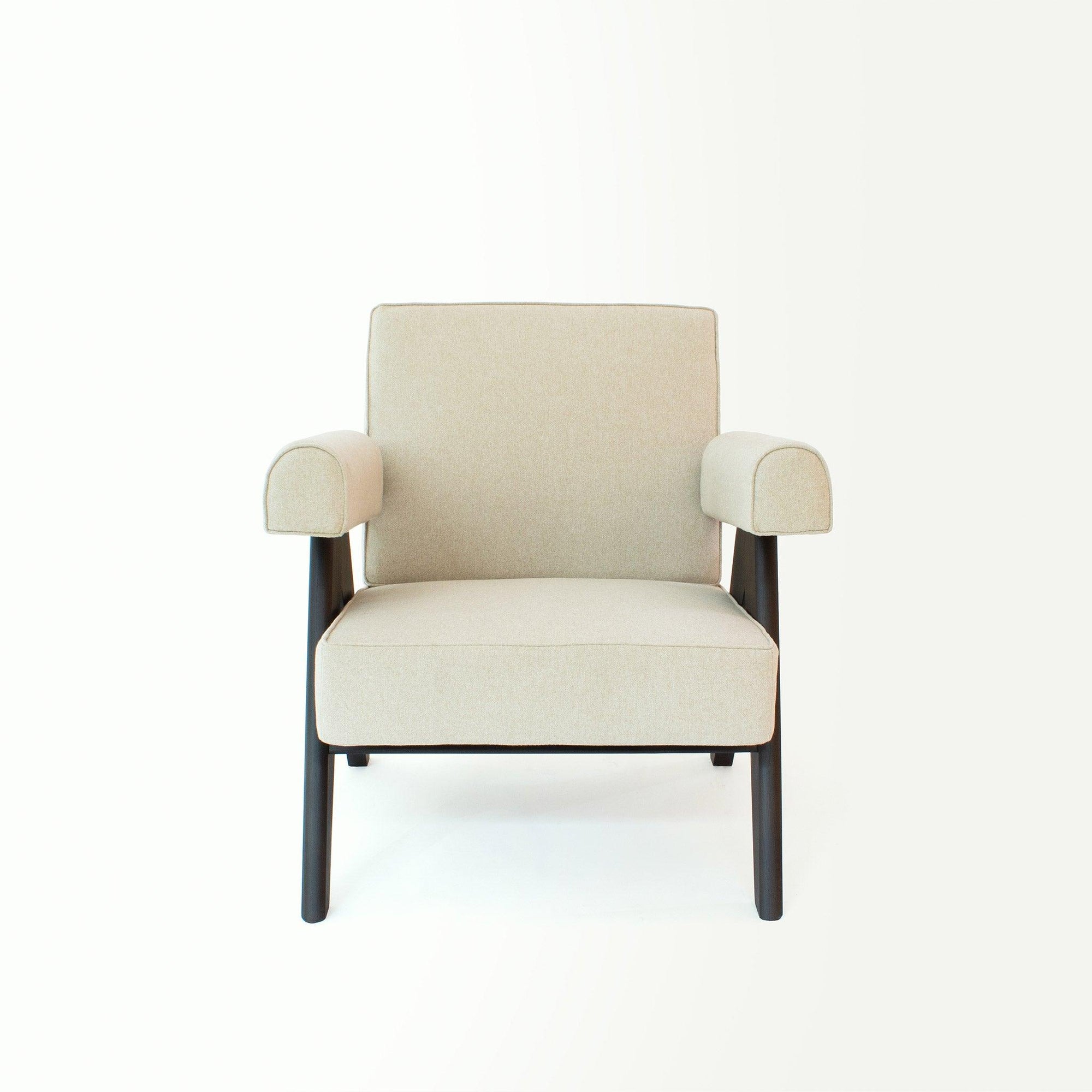 Pierre Jeanneret design Upholstered Easy Armchair - Object Embassy - Pierre Jeanneret