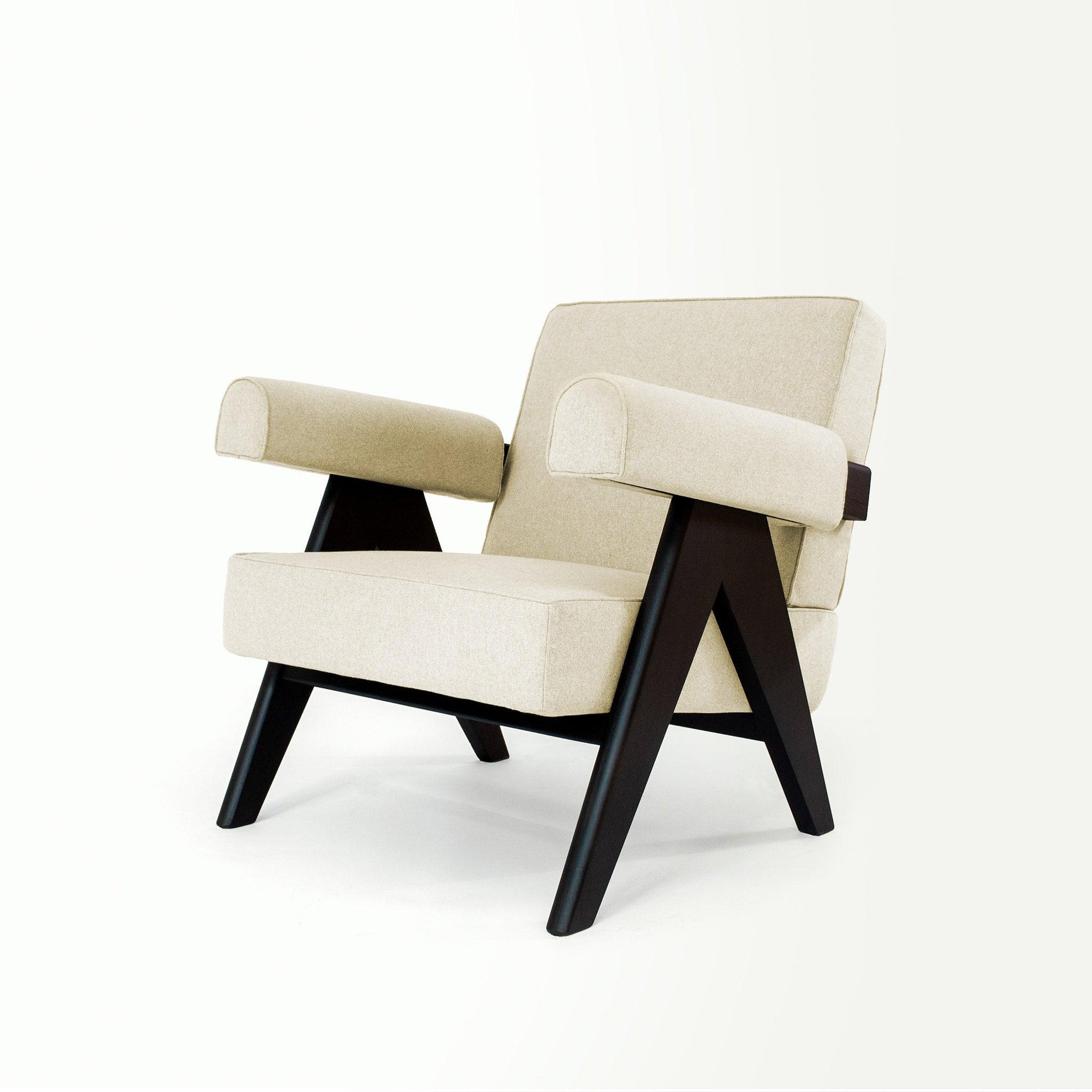 Pierre Jeanneret design Upholstered Easy Armchair - Object Embassy - Pierre Jeanneret