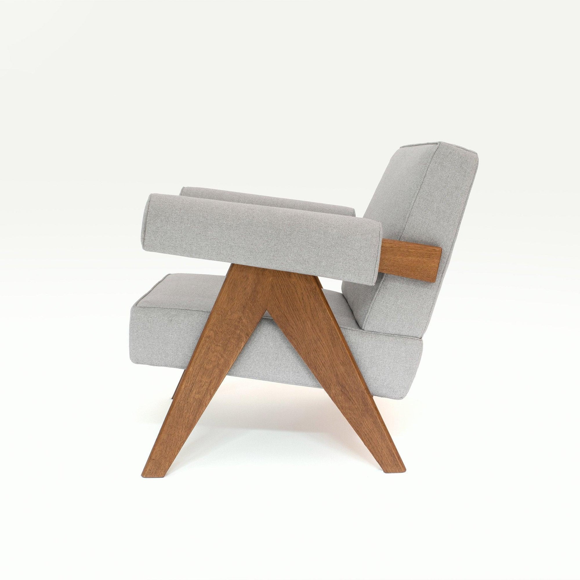 Pierre Jeanneret design Upholstered Easy Armchair - Object Embassy - Pierre Jeanneret