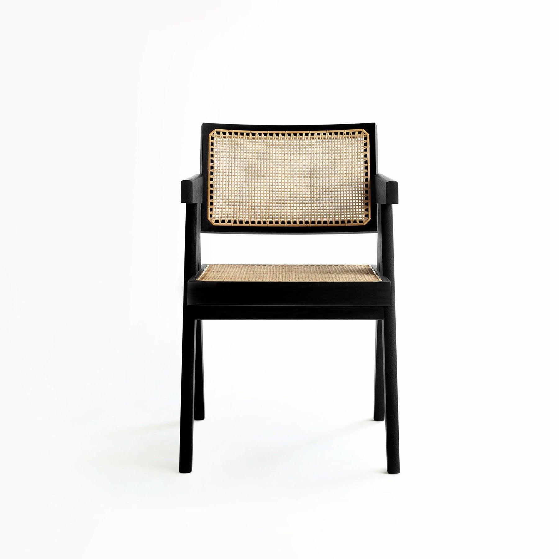 Pierre Jeanneret Design Chair - Made from Teak Wood and Rattan – Object ...