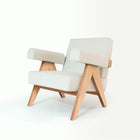Pierre Jeanneret design Upholstered Easy Armchair - Object Embassy - Pierre Jeanneret