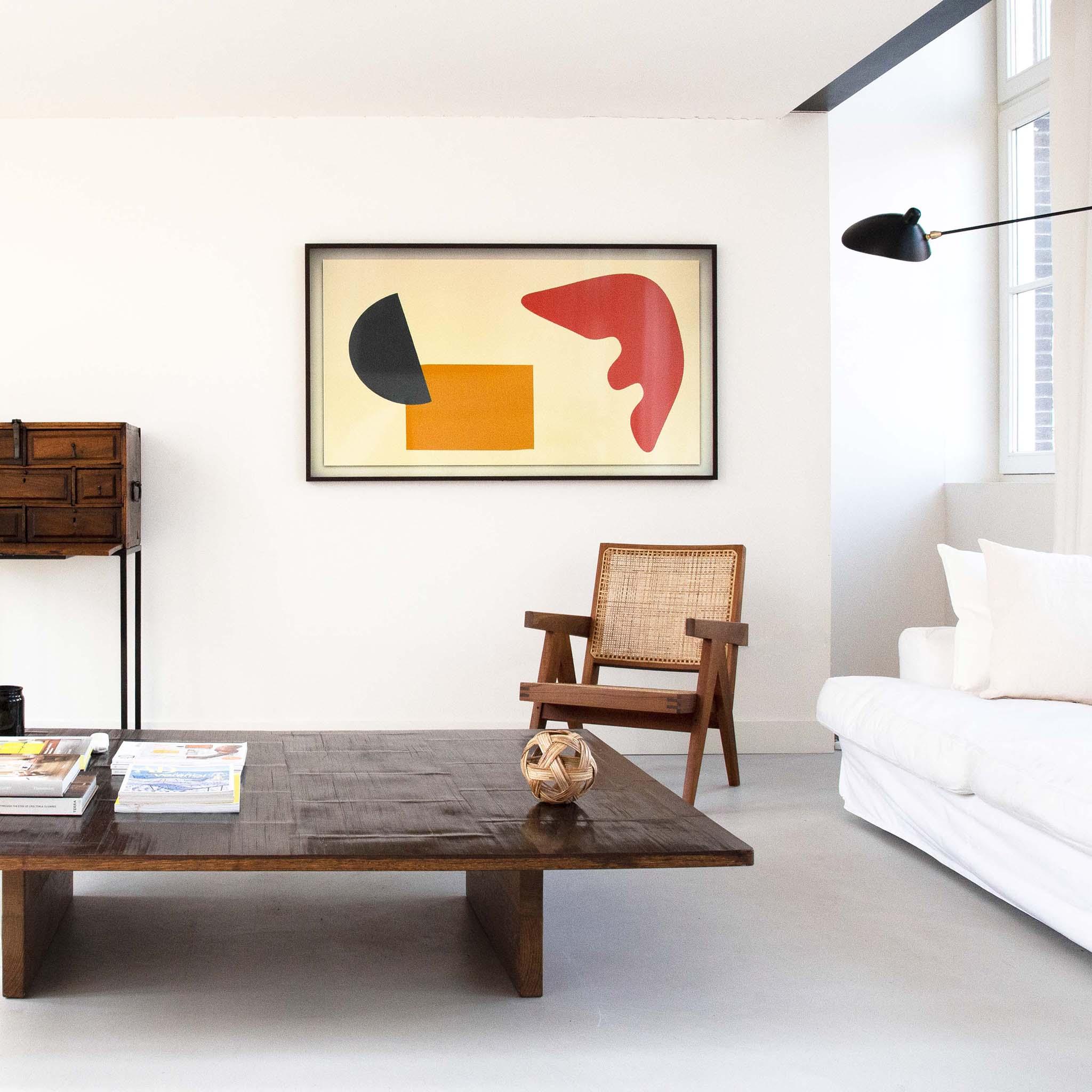 Lounge Chair - Object Embassy - Pierre Jeanneret Design - hand made - natural teak wood & rattan - Chandigarh - Living Room