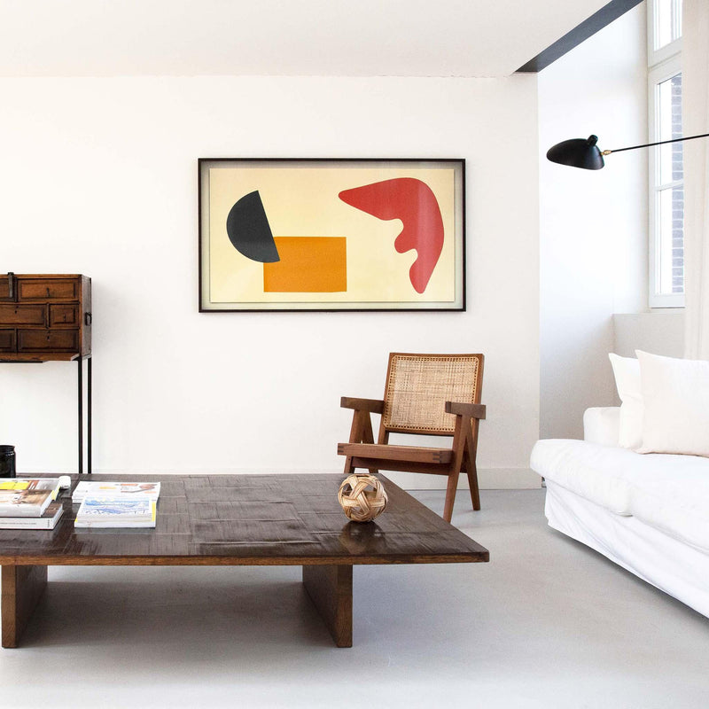 Lounge Chair - Object Embassy - Pierre Jeanneret Design - hand made - natural teak wood & rattan - Chandigarh - Living Room