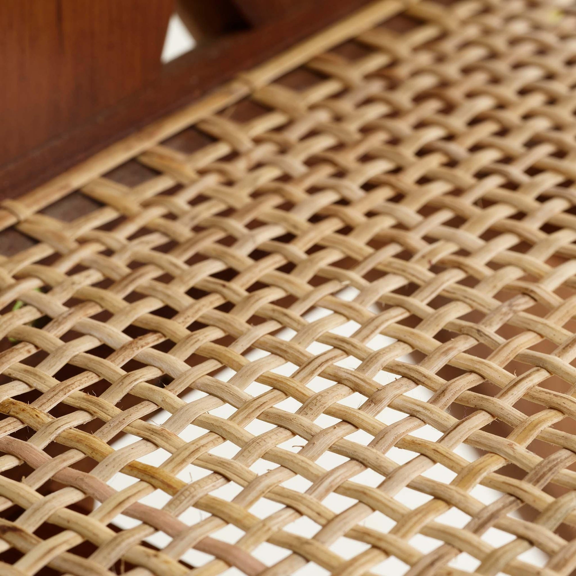 Lounge Chair - Object Embassy - Pierre Jeanneret Design - hand made - natural teak wood & rattan - Chandigarh - Living Room