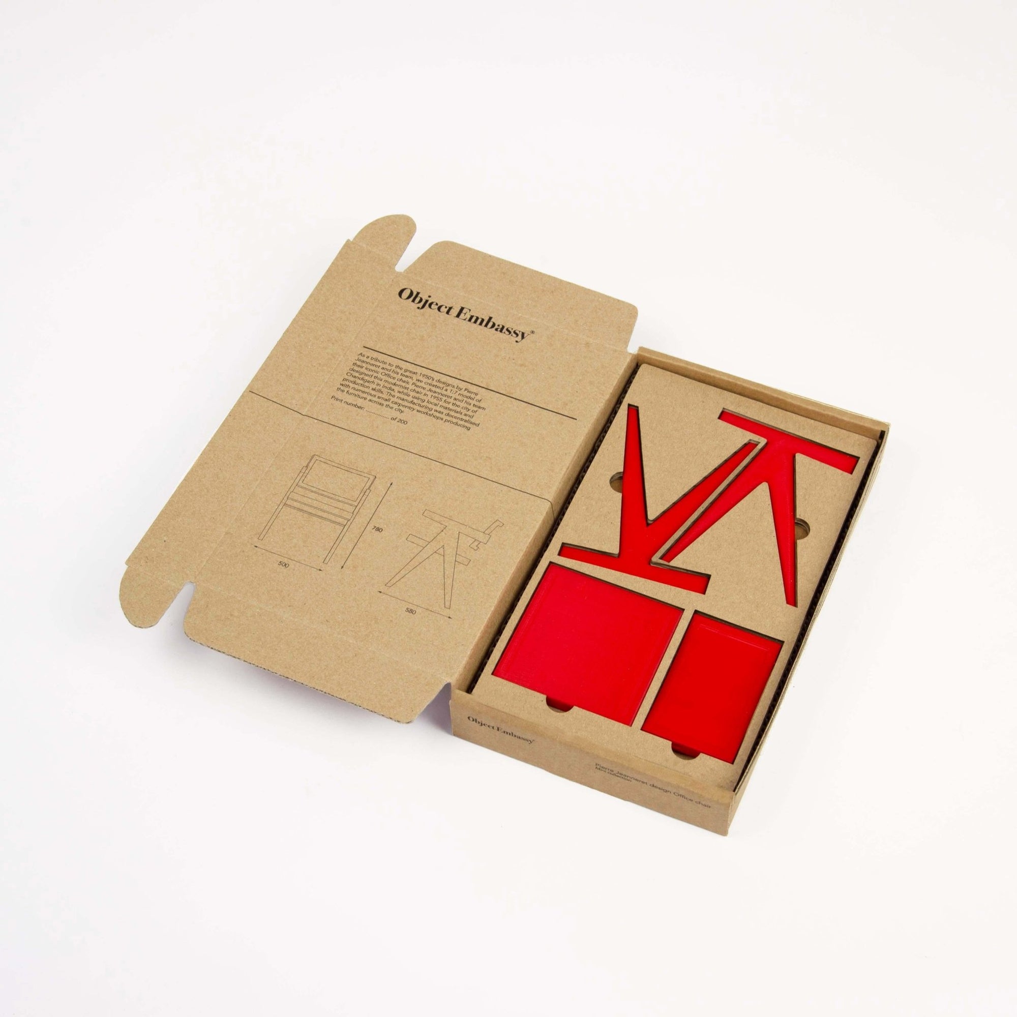 Mini Collection Office Chair - Object Embassy - Chandigarh Collection - Pierre Jeanneret Design - Mini furniture - puzzle