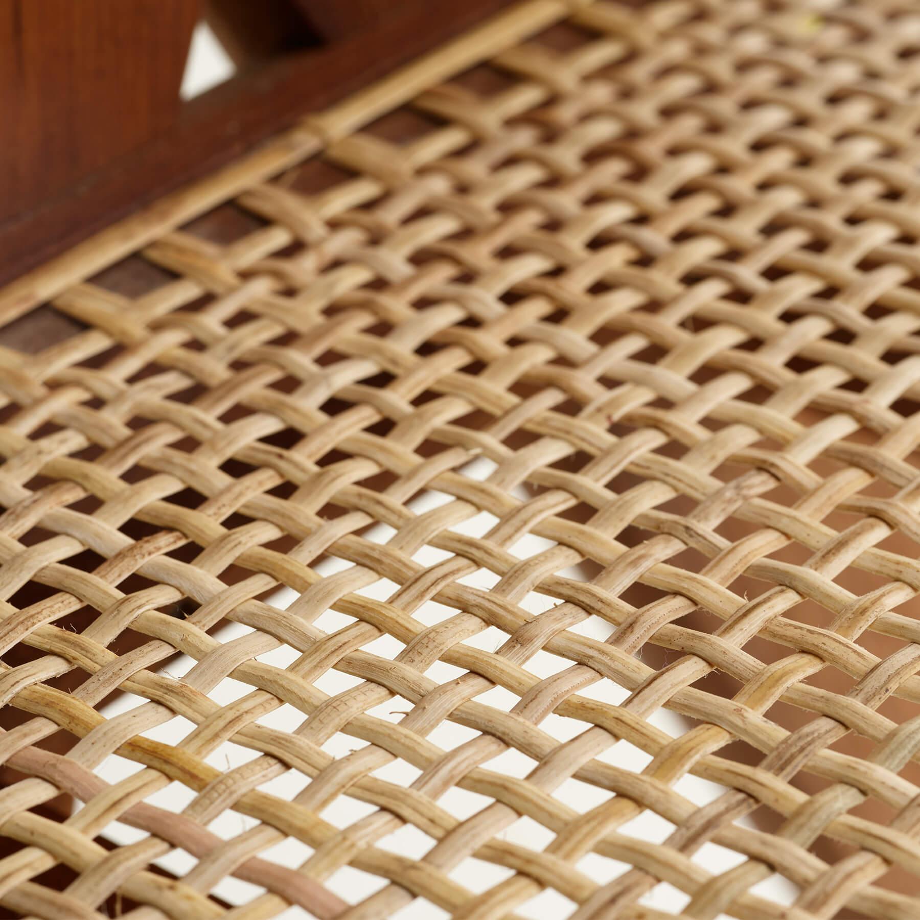 Office Chair - Dining Chair - V Chair - Object Embassy - Pierre Jeanneret Design - hand made - teak wood rattan - Chandigarh