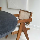 Seat cushion in natural linen - Object Embassy - Chandigarh Furniture - Pierre Jeanneret Design - hand made